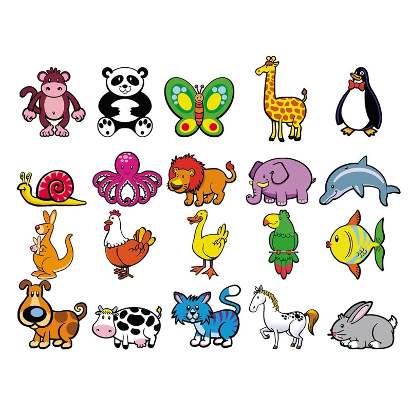 Magnetukų rinkinys Gyvūnai (20 vnt.)