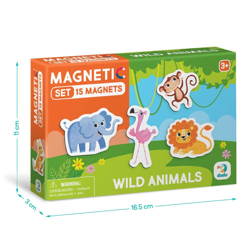 Magnetų rinkinys Dodo Gyvūnai (15 el.)