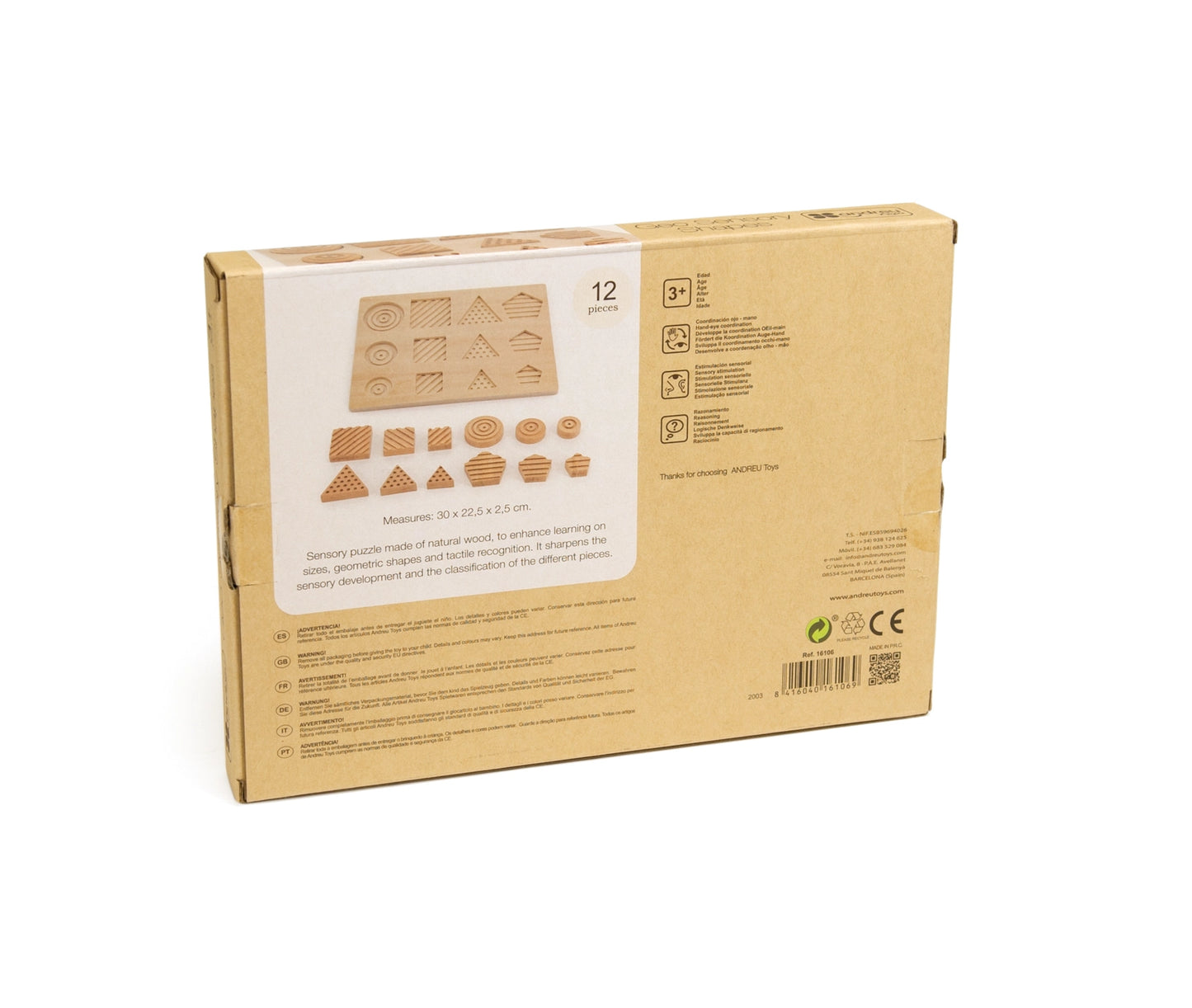 Sensorinės geometrinės figūros Montessori