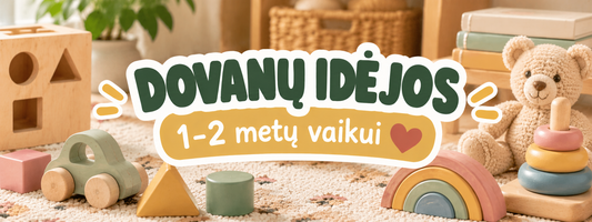 Ką padovanoti 1 ar 2 metų vaikui? Dovanų idėjos