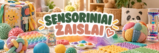 Sensoriniai žaislai vaikams: nauda ir pasirinkimas