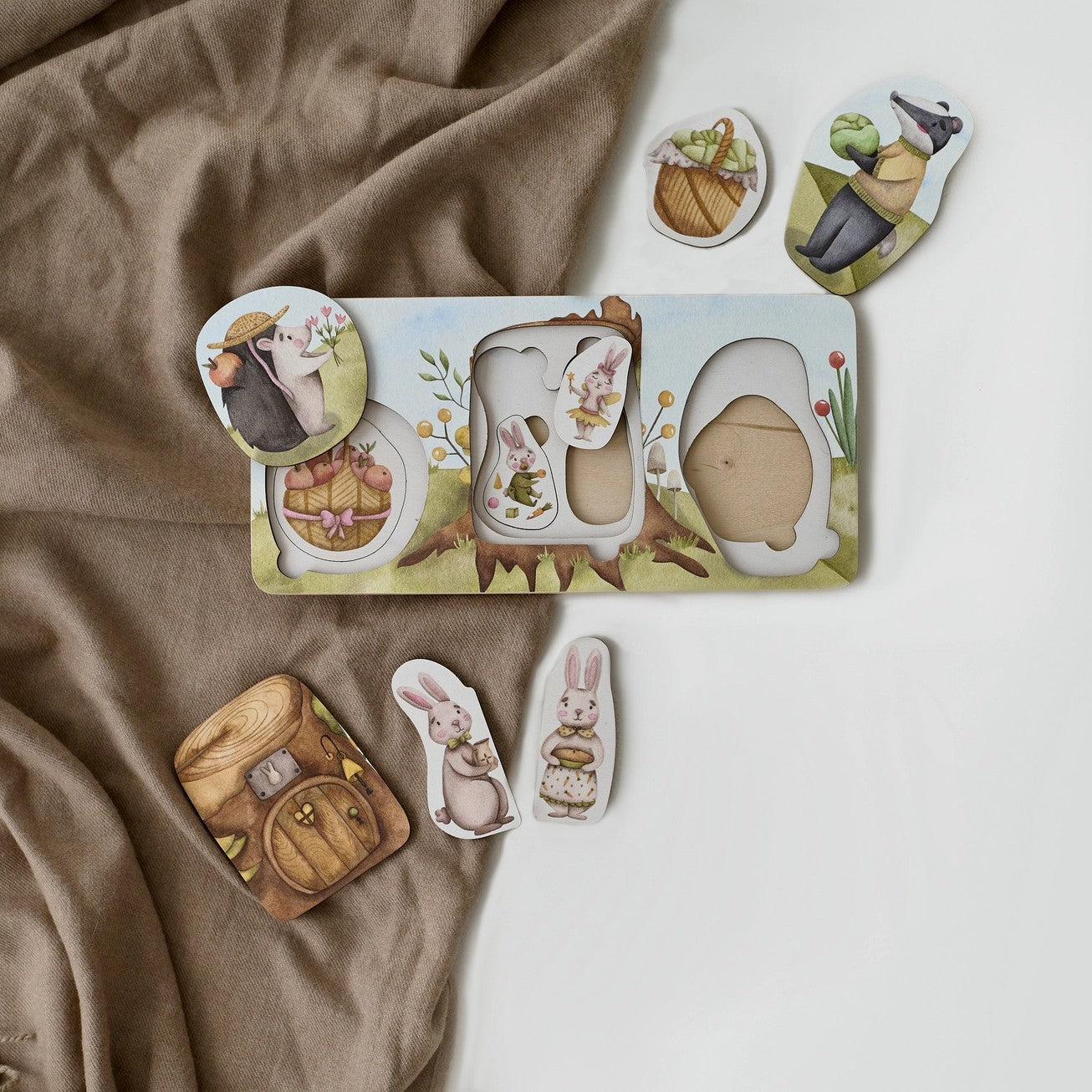 Medinės dėlionės vaikams