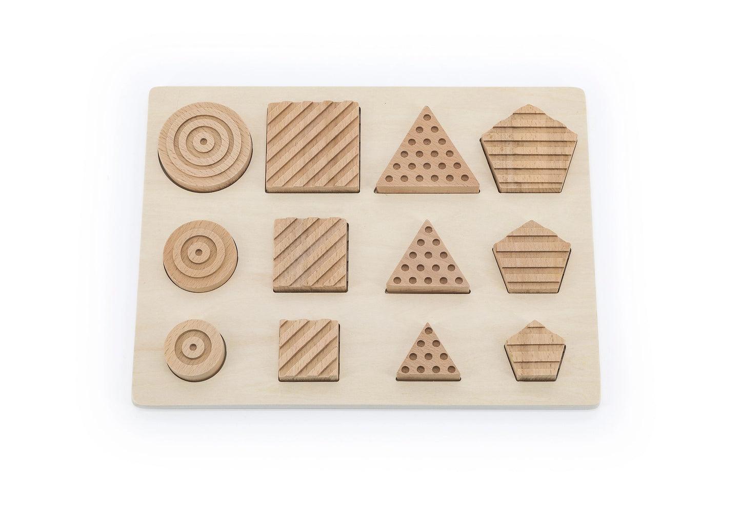 Sensorinės geometrinės figūros Montessori