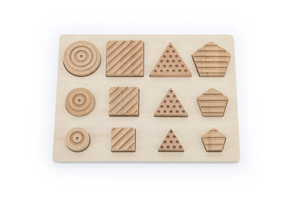 Sensorinės geometrinės figūros Montessori