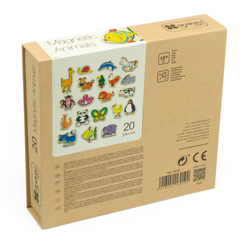 Magnetukų rinkinys Gyvūnai (20 vnt.)