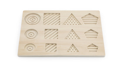 Sensorinės geometrinės figūros Montessori