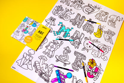 ABC – Didelis spalvinimo plakatas