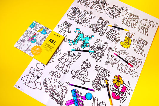 ABC – Didelis spalvinimo plakatas