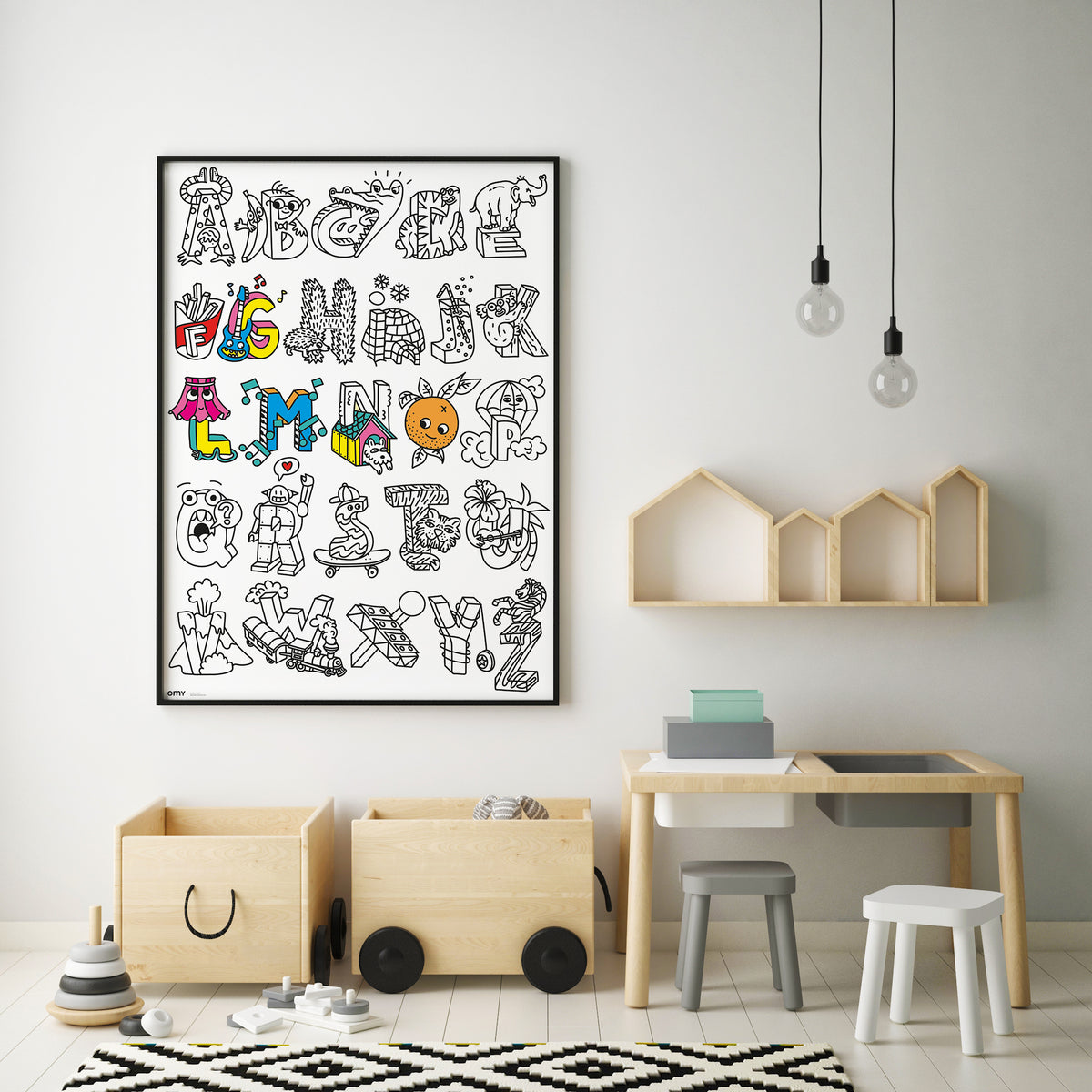 ABC – Didelis spalvinimo plakatas