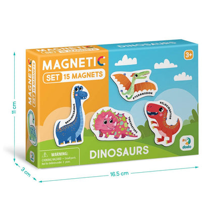 Magnetų rinkinys Dodo Dinozaurai (15 el.)