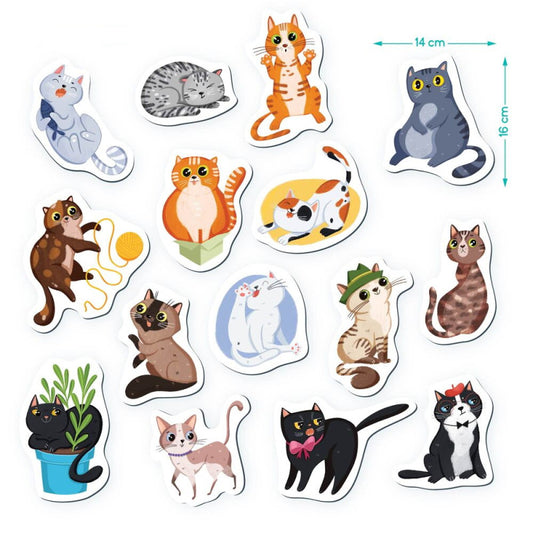 Magnetų rinkinys Dodo Kačiukai (15 el.)