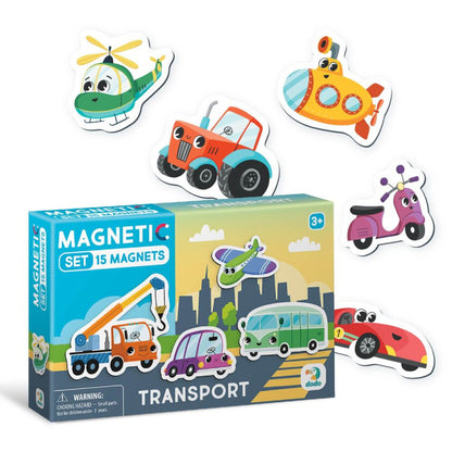 Magnetų rinkinys Dodo Transportas (15 el.)