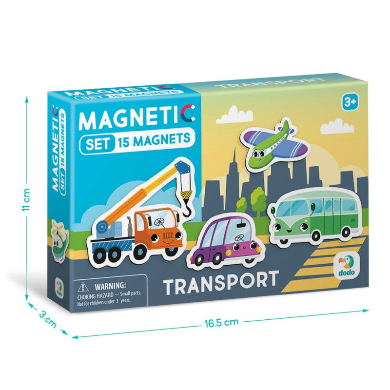 Magnetų rinkinys Dodo Transportas (15 el.)