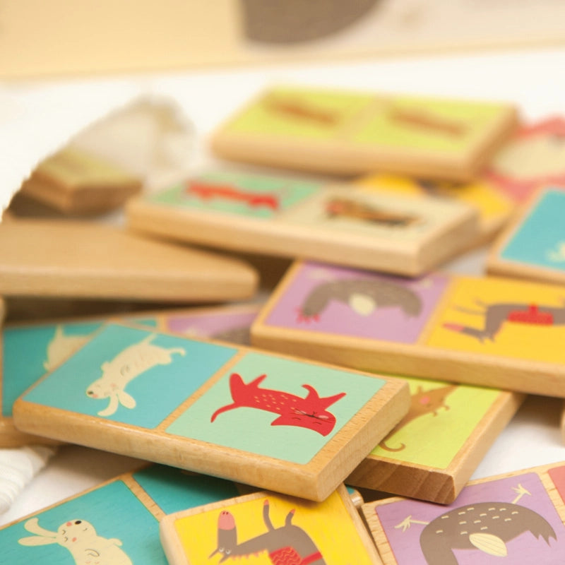 Domino žaidimas „Gyvūnai“