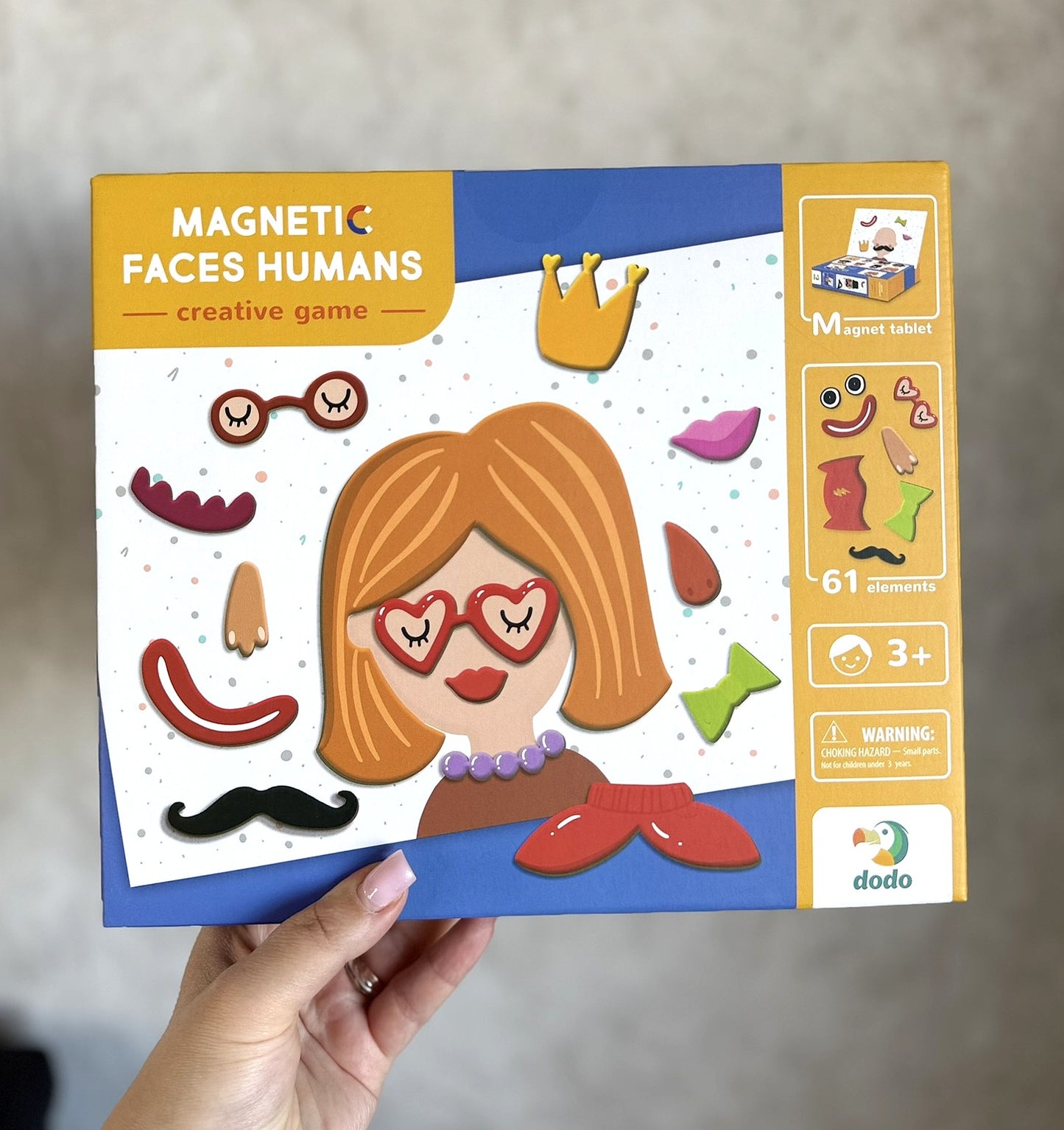 Dodo magnetinė delionė Veidukai