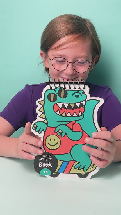 Lipdukų veiklos knyga - Dinozaurai „Dino“